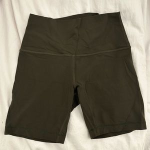 Lululemon 6” High Rise Align Shorts-Dark Olive